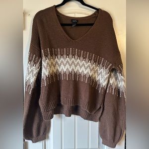 Rue 21 sweater brown size Large